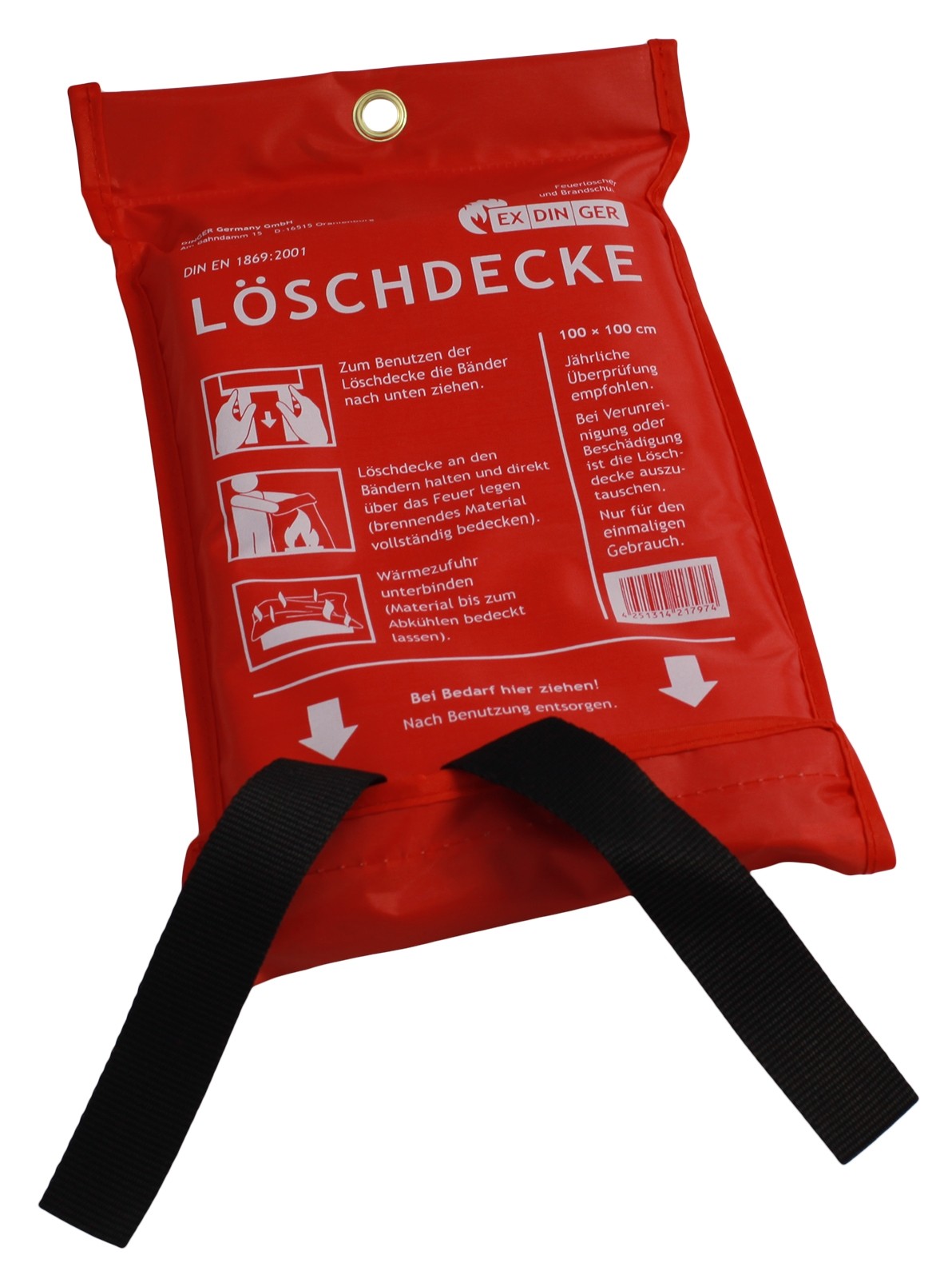 Löschdecke, 100 x 100 cm (NO100100Poly1c)